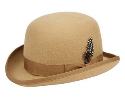 EPOCH Men's Wool Felt Derby Hat - color: Khaki, size: Large