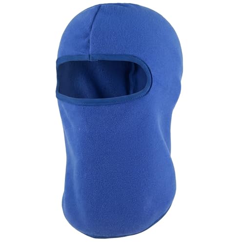 Kids Balaclava Ski Mask Winter Windproof Fleece Full Face Mask for Boy Girl - color: Blue