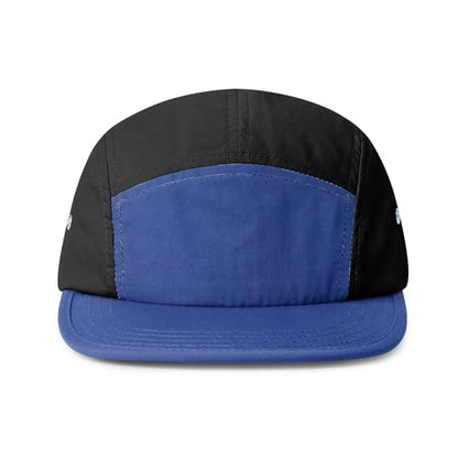 Clakllie Quick Dry 5 Panel Running Hat for Men Flat Brim Baseball Cap Adjustable Trucker Hats Lightweight Outdoor Camping Hat - color: Cdus-bssp2560-blue