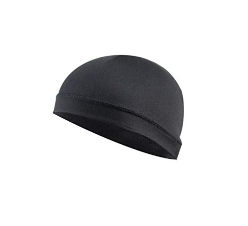 Helmet Skull Caps Sport Cycling Sweat Wicking Helmet Liner Quick Dry Running Hat for Men and Women - color: Black