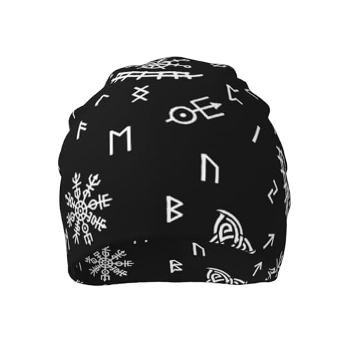 Slouchy Beanie Hat Skull Cap Chemo Headwear Baggy Hats for Men Women Running Cycling - color: Gothic