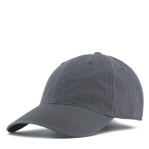 Classic Blank Dad Hat Cotton Adjustable Strap Baseball Cap - color: Charcoal Gray