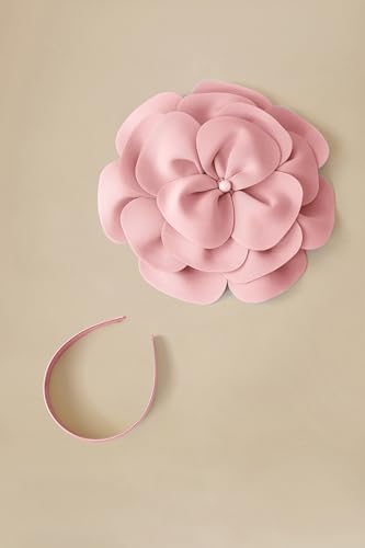 BABEYOND Fascinators Hats for Women Layered Flower Tea Party Derby Hats - color: Nude Pink