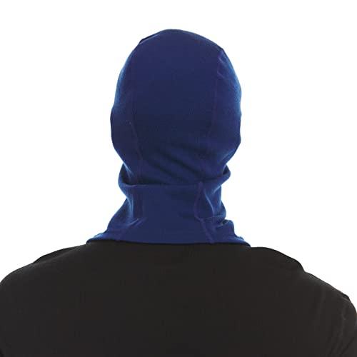 100% Merino Wool - Heavyweight Balaclava - Cold Weather Ski Face Mask - color: Navy Blue