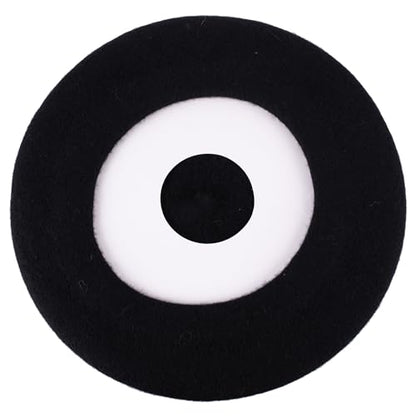 ZAKIRA Wool French Beret for Men & Women, Plain - color: Black