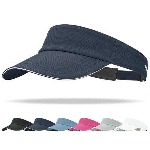 Sukeen Women's Adjustable Fit Runners Lightweight Comfort Performance Visor, Sports Sun Visor One Size Fits Most - color: Blue