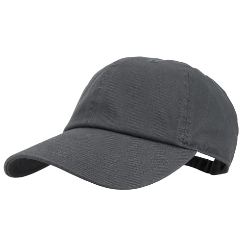 Gelante Baseball Cap Dad Hat 100% Cotton Polo Style Plain Blank Adjustable Size. - color: Charcoal