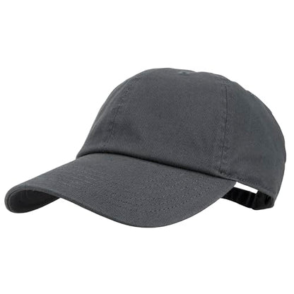 Gelante Baseball Cap Dad Hat 100% Cotton Polo Style Plain Blank Adjustable Size. - color: Charcoal