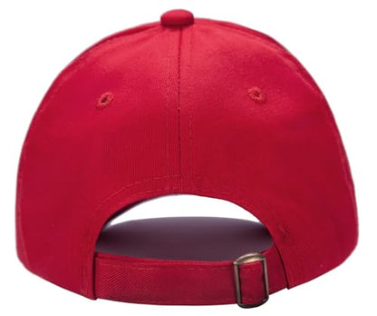 Edoneery Kids Baseball Hat, Adjustable Cotton Cap - color: Red, style: 9-14 Years