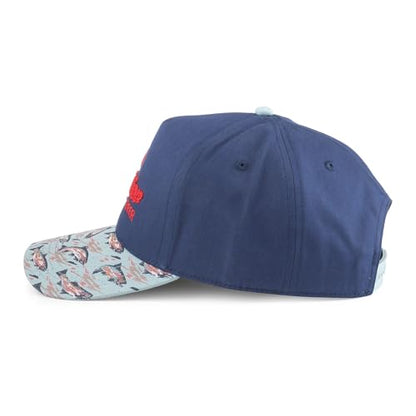 AMERICAN NEEDLE Rainier Beer Unisex Adjustable Snapback Baseball Hat - color: Buckhorn (Navy/Seafoam), style: Snapback With Embroidery