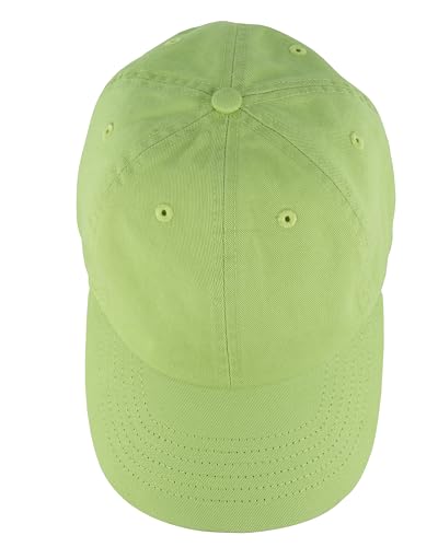 Gelante Baseball Cap Dad Hat 100% Cotton Polo Style Plain Blank Adjustable Size. - color: Lime Green