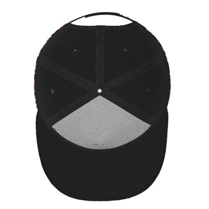 Skull Snapback Hat for Men Women, Stylish Flat Bill Hat Baseball Caps Adjustable Flat Brim Hip Hop Trucker Hats Sun Cap - color: Sugar Skull 13