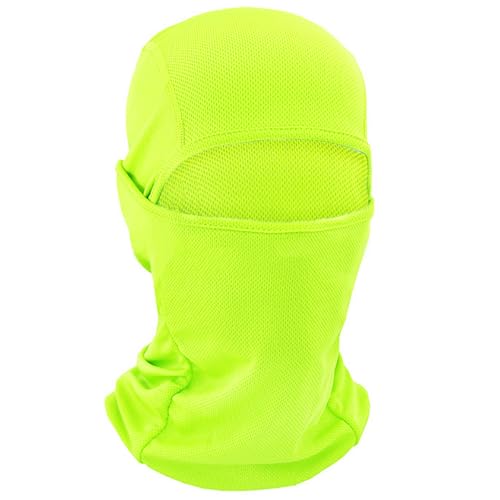 TOPTIE Mesh Balaclava with Hinge Design, Breathable Helmet Liner - color: Neon Green