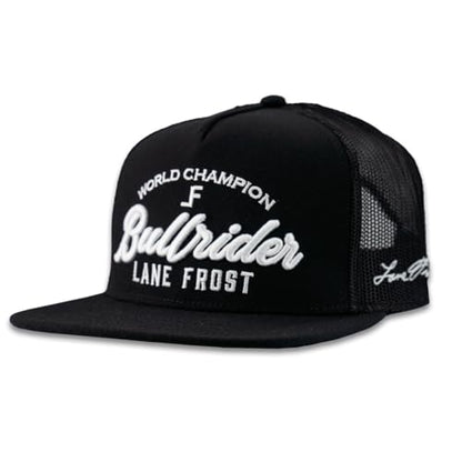 Lane Frost Flat Brim Western Trucker Hats for Men & Women - color: Captain