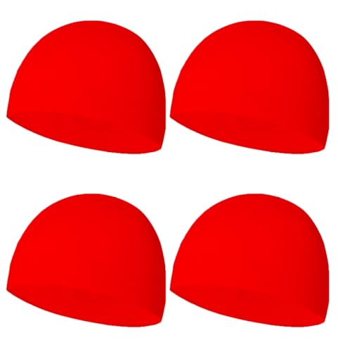 Sweat Wicking Skull Caps Cooling Helmet Liner Hat Running Beanie Cycling Skullcap Sleeping Cap for Men Women - color: Red Sets