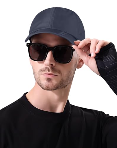 Sumolux Waterproof Baseball Cap Men Women Sun Hat Quick-Drying - color: Dark-blue, size: One Size