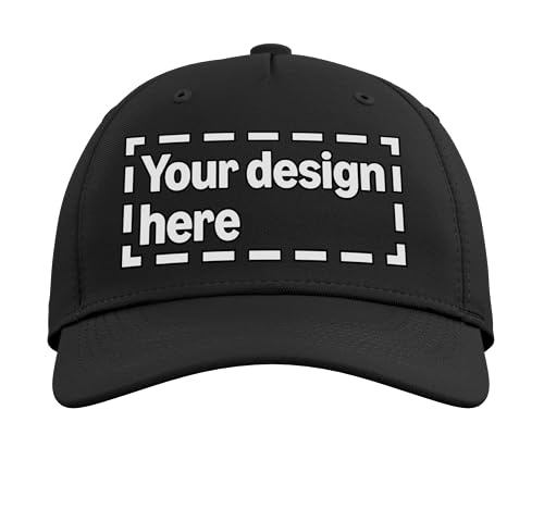 Custom Adult Baseball Hat - color: Black