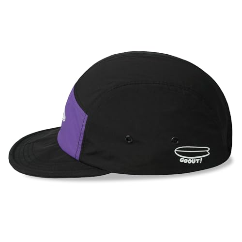 Clakllie Quick Dry Short Brim Hats for Men 5 Panel Running Hat Waterproof Baseball Cap Outdoor Hiking Hat Flat Bill Cadet Cap - color: Cdus-bssd2567-black