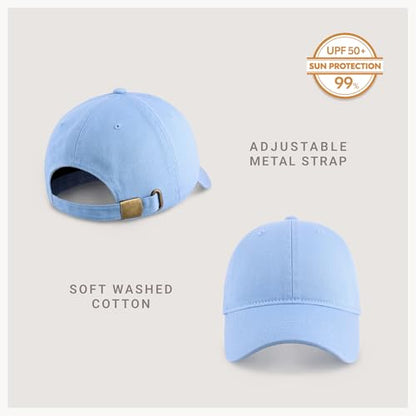 CHOK.LIDS Everyday Premium Cotton Dad Hat Adjustable Baseball Cap Unisex - color: Slate Blue