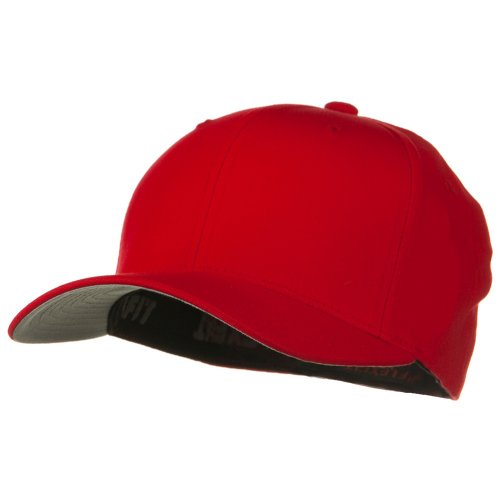 V-Flexible Cotton Twill Cap - color: Red, size: Large-X-Large