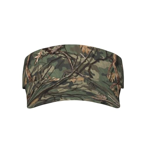 Sports Sun Visor Hats-Adjustable Visor Cap-for Women and Men-for Running, Tennis, Golf - color: Hunting Camo Camouflage Army