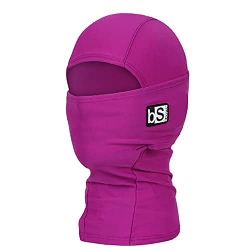 BLACKSTRAP Kids' Hood ExoHinge Balaclava Ski Mask, Helmet Compatible, Keeps Kids Comfortable and Warm - color: Hibiscus, size: One Size