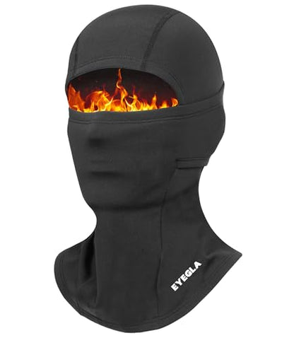 Balaclava Ski Mask for Men Cold Weather,Winter Thermal Face Mask Women for Snowboarding Motorcycle Cycling - color: A1-black