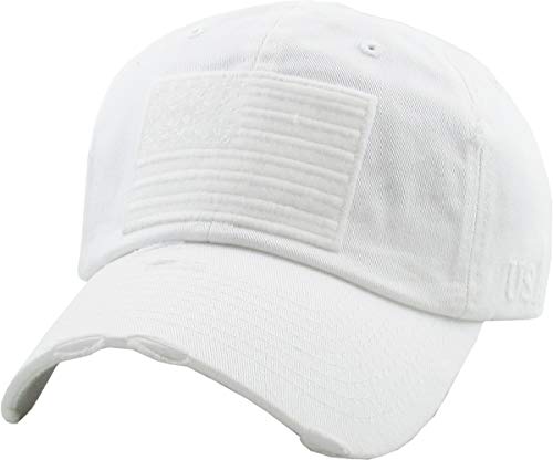 KBETHOS Flag USA America Military Thin Blue Line Thin Red Line Vintage Distressed Baseball Cap Dad Hat Unisex Adjustable… - color: White Tactical Operator Classic