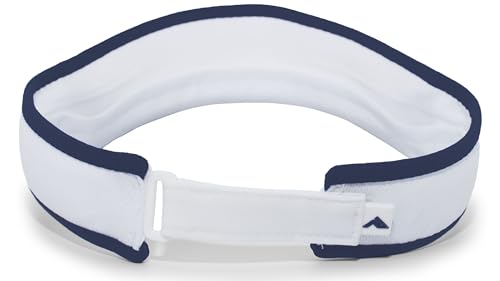 Pacific Headwear Unisex Adult Pacific Headwear Lite Allsport Active Visor - color: White/Navy