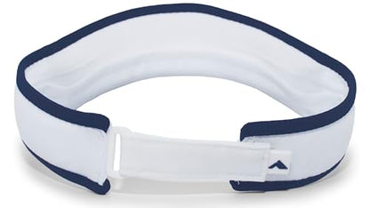 Pacific Headwear Unisex Adult Pacific Headwear Lite Allsport Active Visor - color: White/Navy