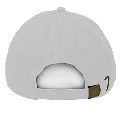 Glory Max 100% Cotton Baseball Cap Classic Plain Low Profile Golf Dad Hat Buckle Adjustable - color: White
