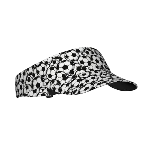 Unisex Adjustable Sports Sun Visor - color: Soccer