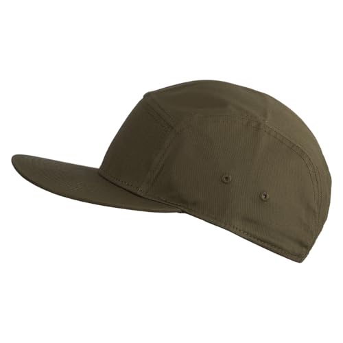5 Panel Superior Cotton Twill Flat Bill Camper Cap - color: Coyote Brown