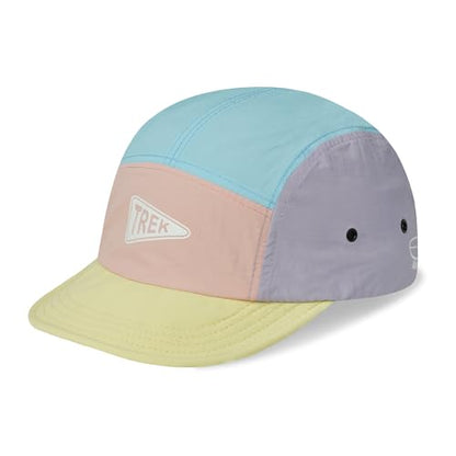 Clakllie Quick Dry Short Brim Hats for Men 5 Panel Running Hat Waterproof Baseball Cap Outdoor Hiking Hat Flat Bill Cadet Cap - color: Cdus-bssd2567-baby Blue