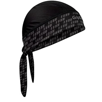 GripGrab Summer Cycling Bandana UV Protection Under Helmet Headwrap - color: Black