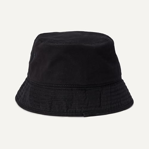 Amazon Essentials Men's Washed Cotton Canvas Bucket Hat - color: Black, size: Large-X-Large