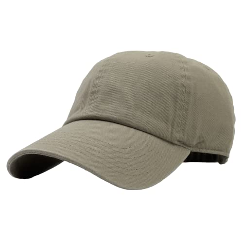 Utmost Unisex Classic Low Profile Cotton Baseball Cap Plain Blank Camoflauge Soft Unconstructed Adjustable Size Dad Hat - color: Khaki