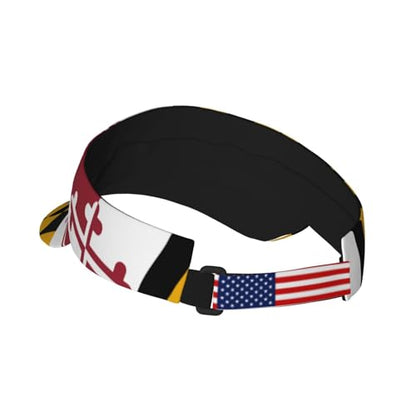 Stylish Visor Cap, Adjustable Lightweight Sun Hat for Men Women Teens - Sports, Beach, Golf, Tennis - color: Maryland1