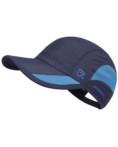 GADIEMKENSD Quick Dry Run Hat Cooling Breathable Mesh - color: Navy, size: 7-7 1/2