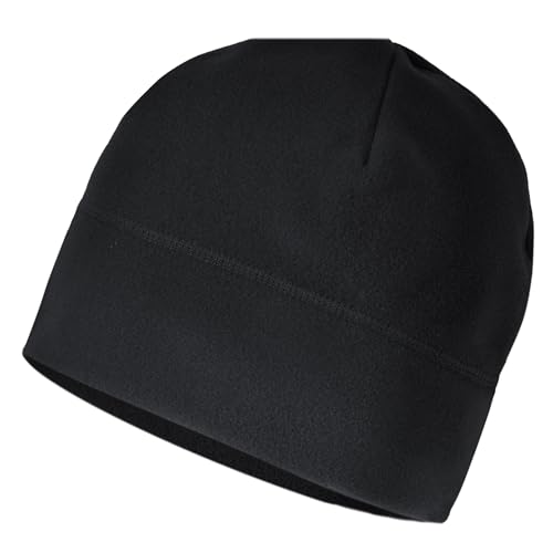 GI Polartec® 100 Fleece Watch Cap Beanie – Cold Weather Tactical & Outdoor Hat – Made in USA - color: Black
