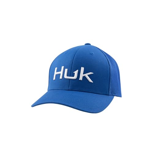 Mens Trucker Hat, Anti-Glare Snapback Fishing Hat for Men - color: Embroidered - Vessel Blue