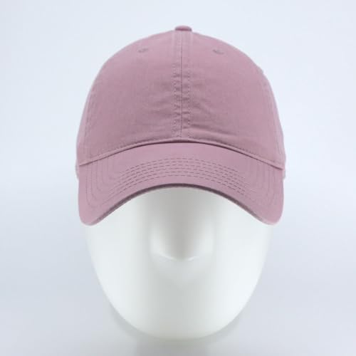Classic Blank Dad Hat Cotton Adjustable Strap Baseball Cap - color: Ca Indian Pink
