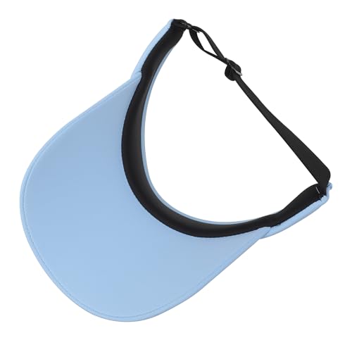 ZLYC Print Sports Sun Visors for Women Girls - color: Solid Blue