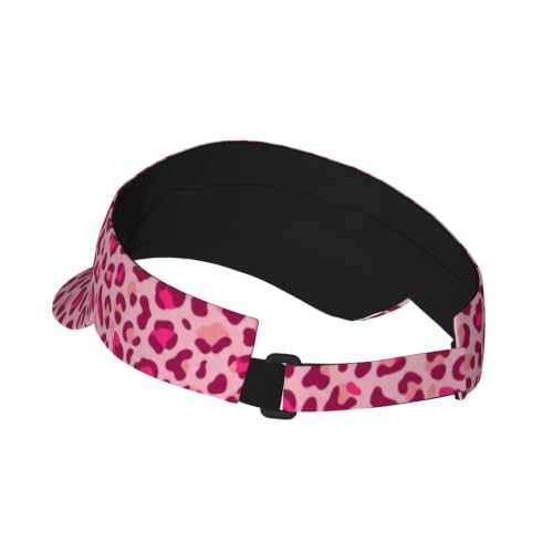 Leopard Print Sun Visor Hat Adjustable Sports Beach Cap for Men Women - color: 2