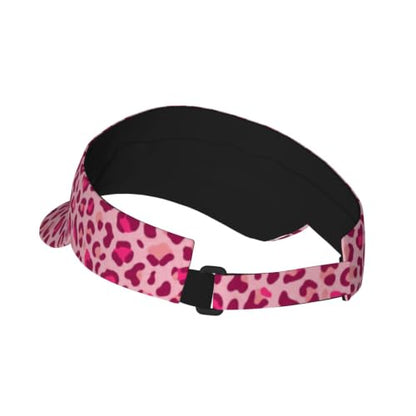 Leopard Print Sun Visor Hat Adjustable Sports Beach Cap for Men Women - color: 2