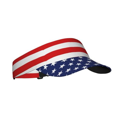 United States 250th Anniversary Hat America Patriotic Visor Caps for Women Men Adjustable Sun Hat - color: American Flag 2