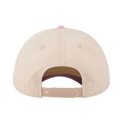 TOPTIE 5 Panel Trucker Hat Snapback Adjustable Cotton Sun Cap for Men - color: Pink Beige