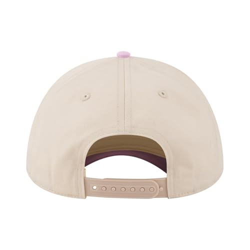 TOPTIE 5 Panel Trucker Hat Snapback Adjustable Cotton Sun Cap for Men - color: Pink Beige