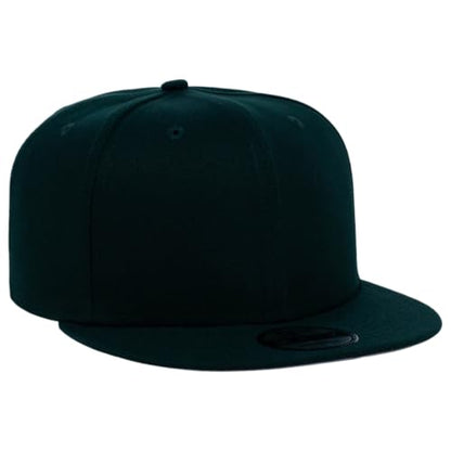 New Era Blank Custom 59FIFTY Fitted Flat Bill Cap - color: Dark Green, size: One Size