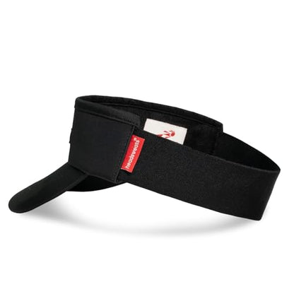 Headsweats Unisex Adult Lightweight Performance Running Sun Visor - color: Black Tonal